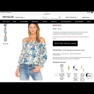 Parker Jazlyn Off the shoulder blouse